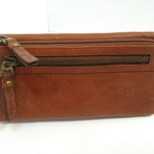 Fossil Women's Wallet Brown Leather